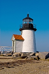 Brant Point Lighthouse Tower on Nantucket Island